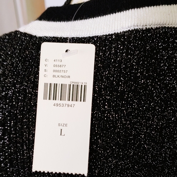 ANTHRO Moth Knit Shimmer Pullover Sweater Top - Picture 8 of 9